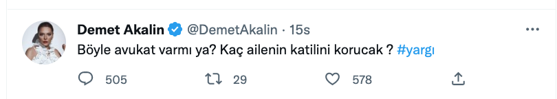 demet akalin dan yargi dizisi ile ilgili dikkat ceken yorum